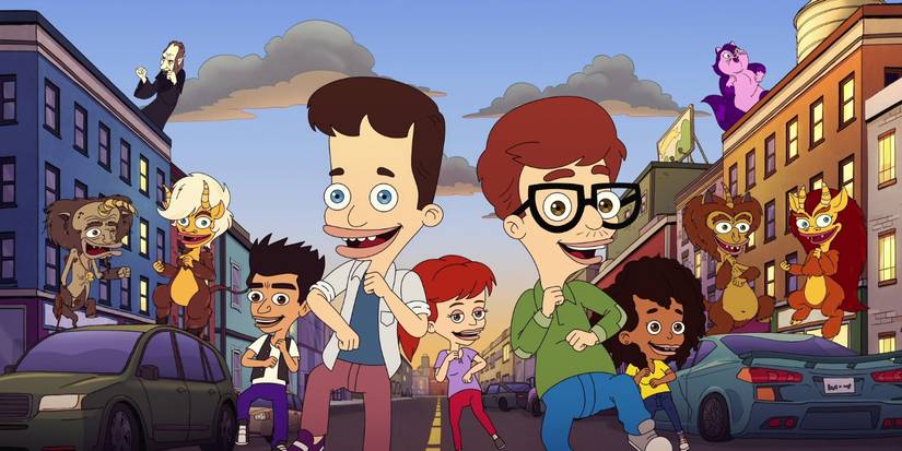 Animācijas varoņi no Big Mouth 8. sezonas 8. dejošana uz ielas