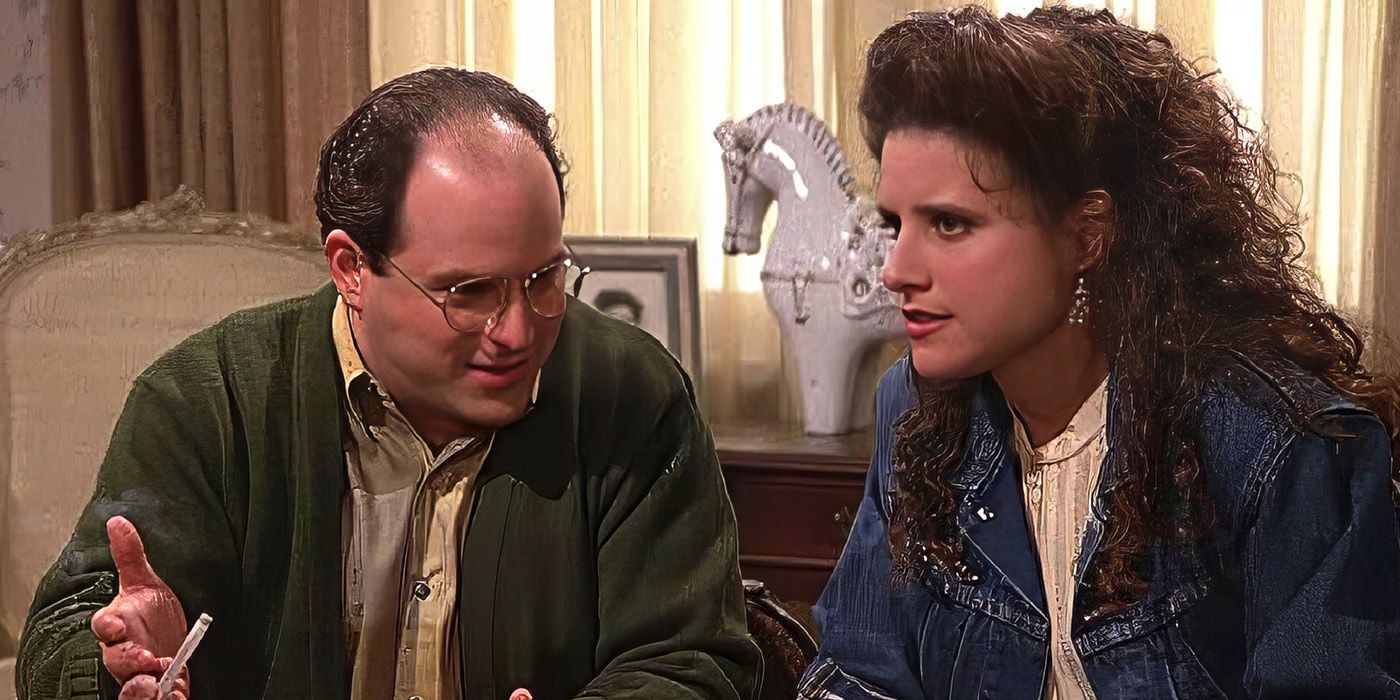 George (Jason Alexander) e Elaine (Julia Louis-Dreyfus) no episódio de 'Seinfeld' "O suicídio"