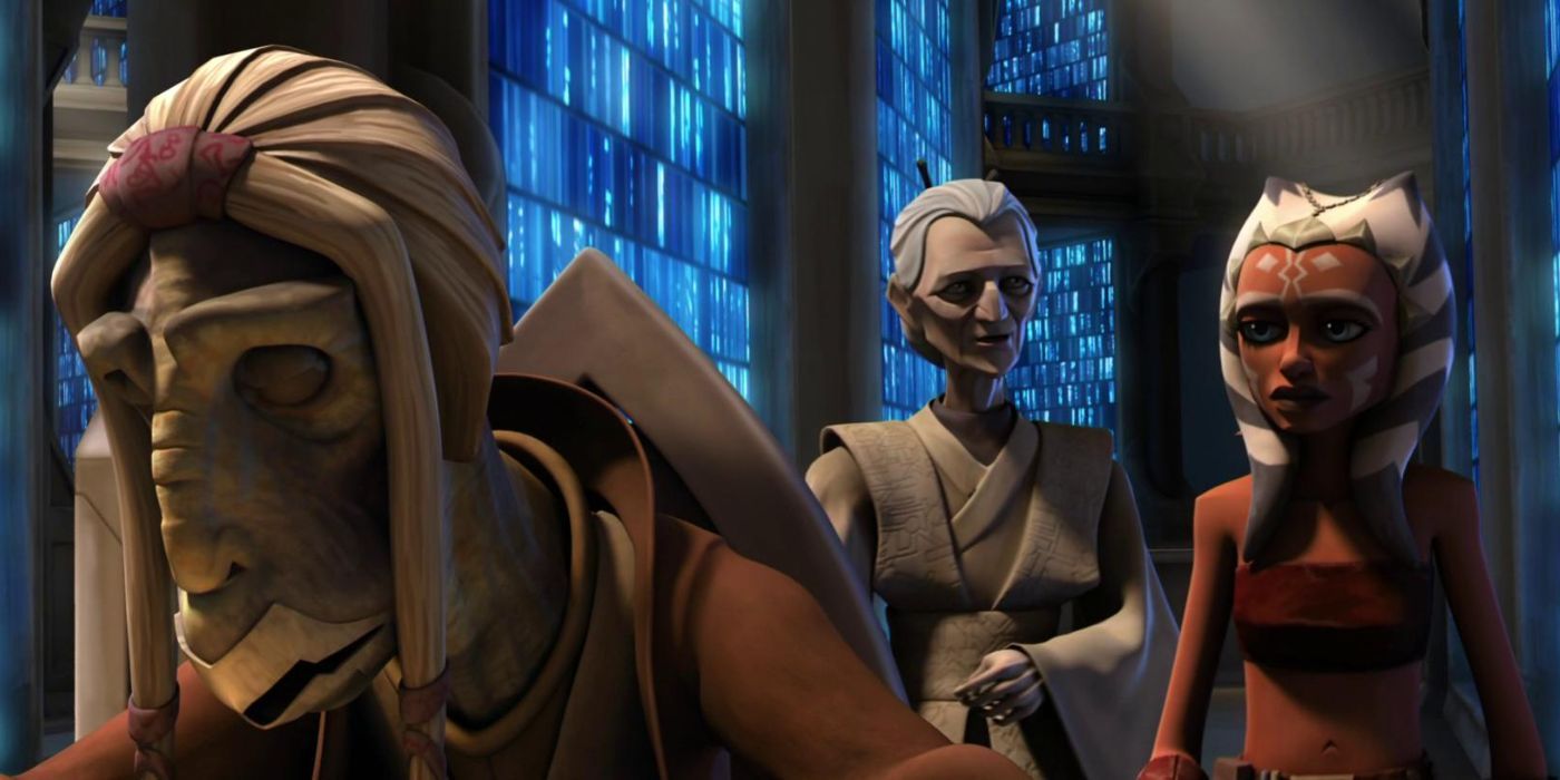 Jocasta Nu introduces Ahsoka to Tera Sinube