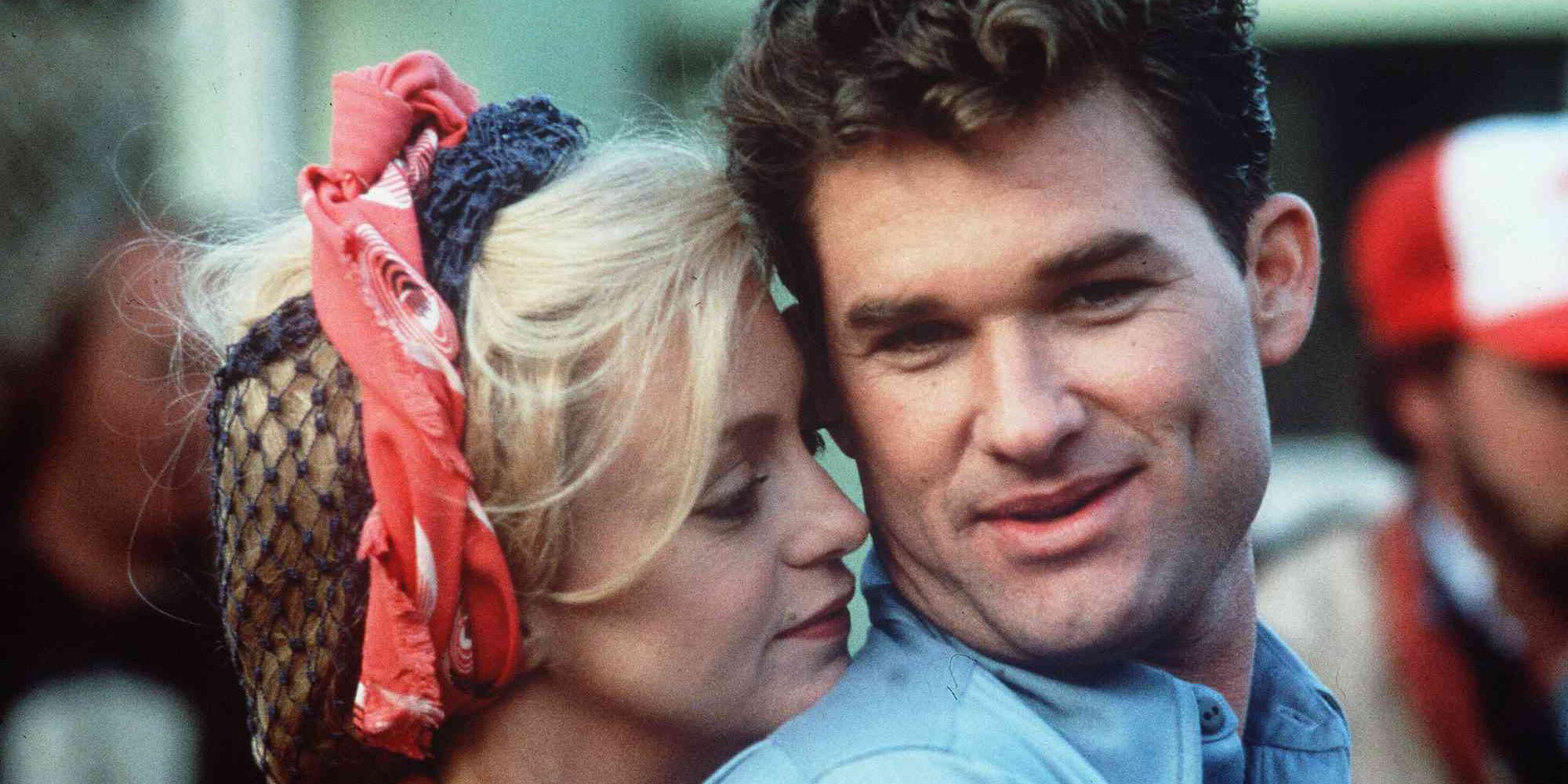 Goldie Hawn e Kurt Russell no turno de swing