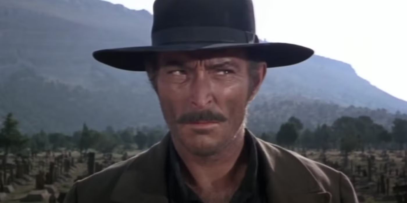 Angel Eyes looking angry in The Good, the Bad & the Ugly (1966)