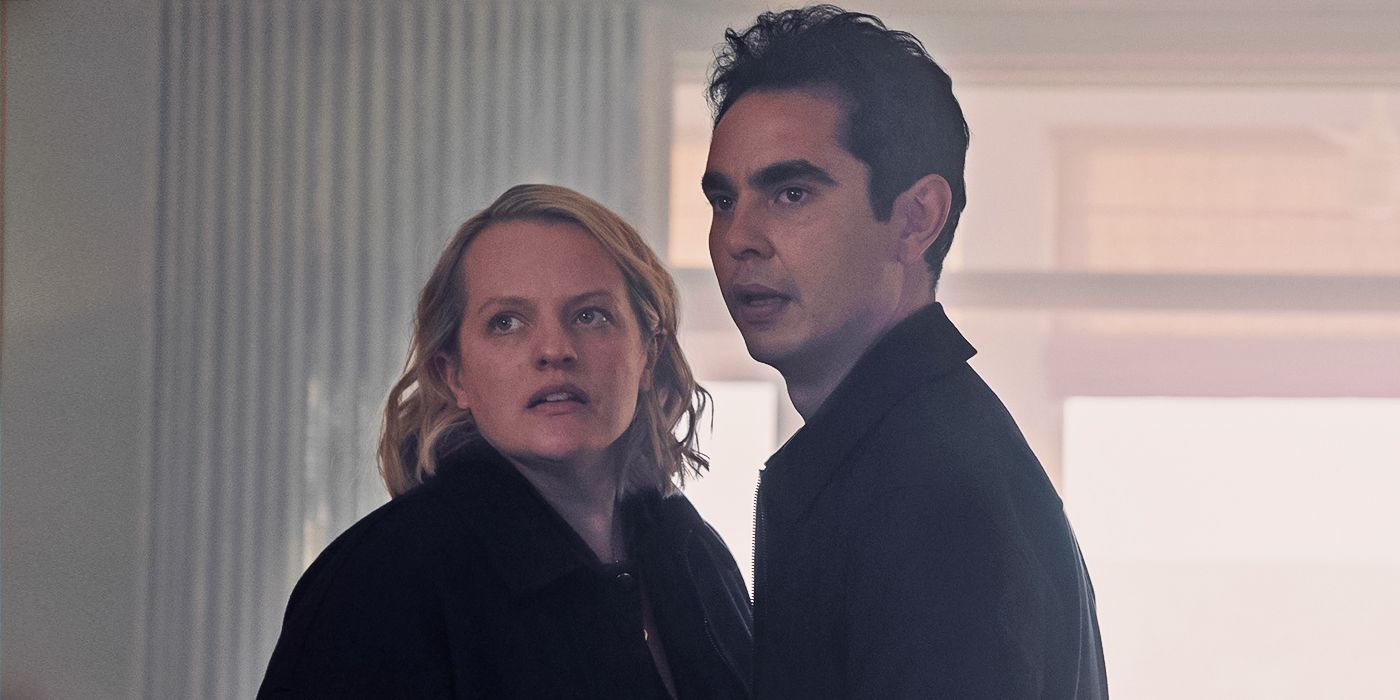 Elisabeth Moss and Max Minghella in The Handmaid's Tale Season 6 Episode 9