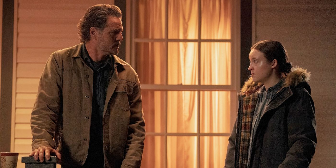 Pedro Pascal and Bella Ramsey in The Last of Us Season 2 Episode 6