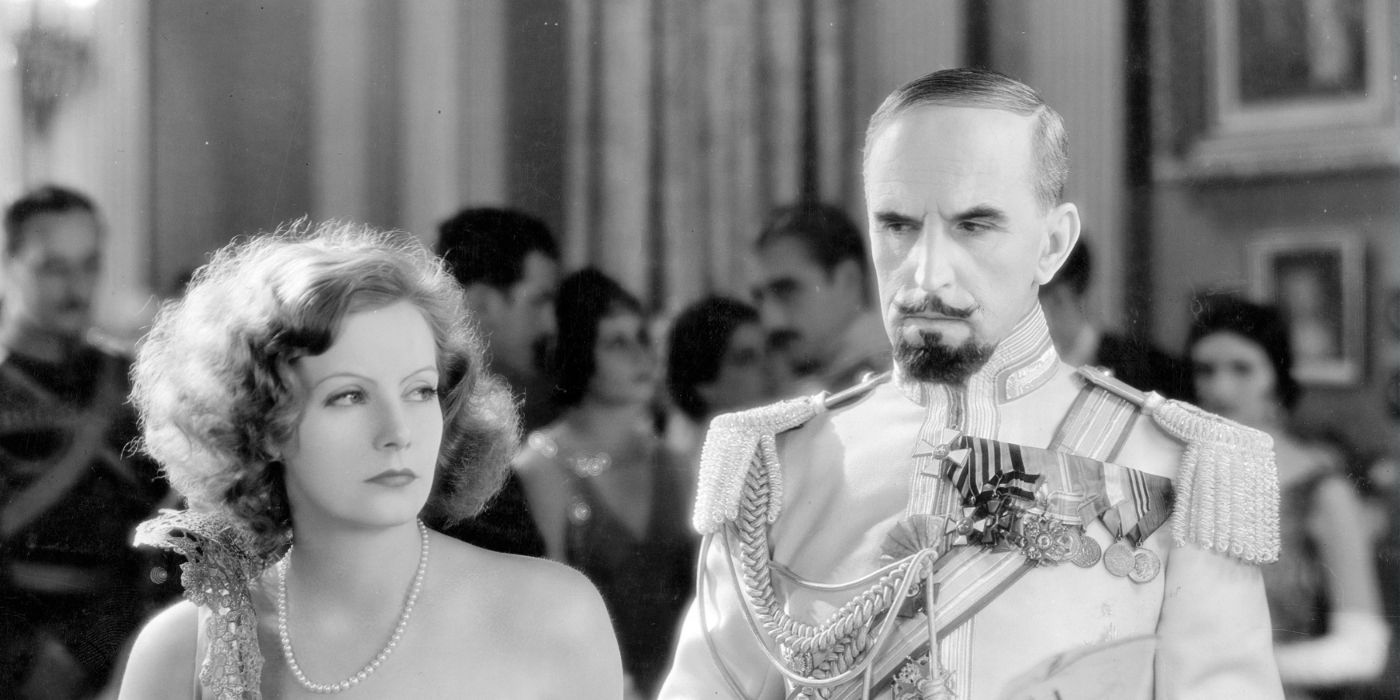 Greta Garbo and Conrad Nagel in 'The Mysterious Lady' (1928)