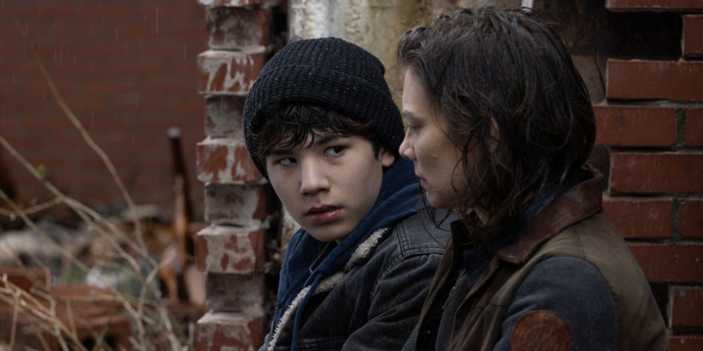 Hershel (Logan Kim) and Maggie (Lauren Cohan) in 'The Walking Dead: Dead City'