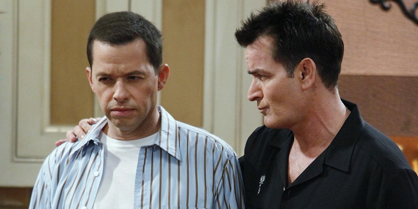 Jon Cryer e Charlie Sheen em dois homens e meio S8 EP1