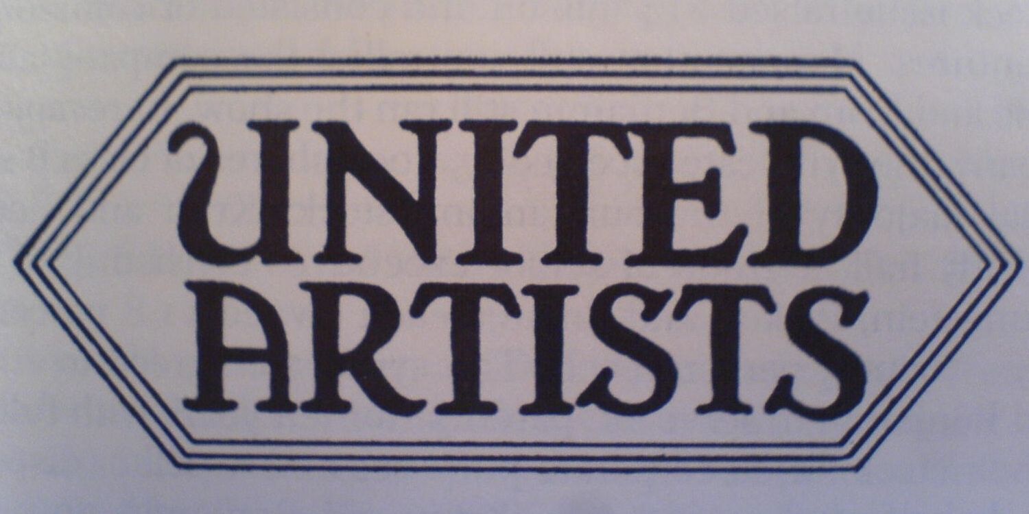 O logotipo original do estúdio de cinema United Artists em 1919.