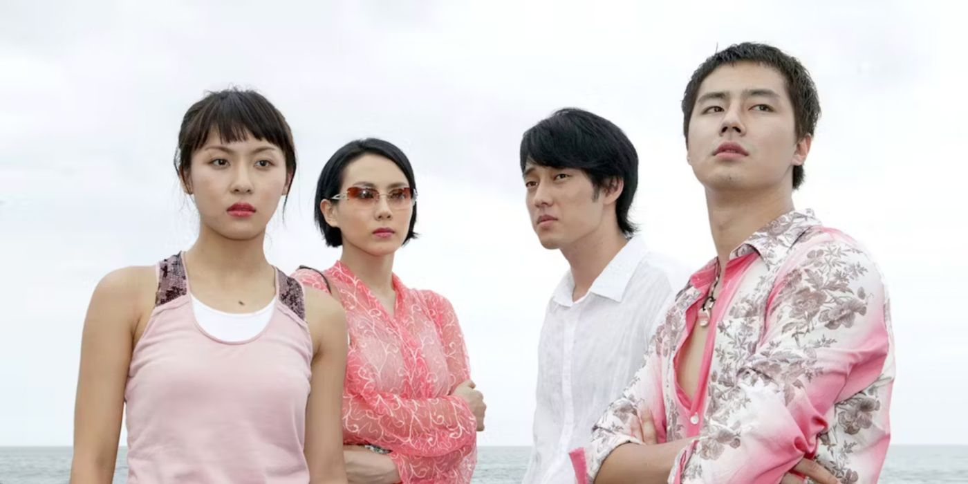 Zo In-sung and So Ji-sub in What Happened In Bali standing on a beach and looking away