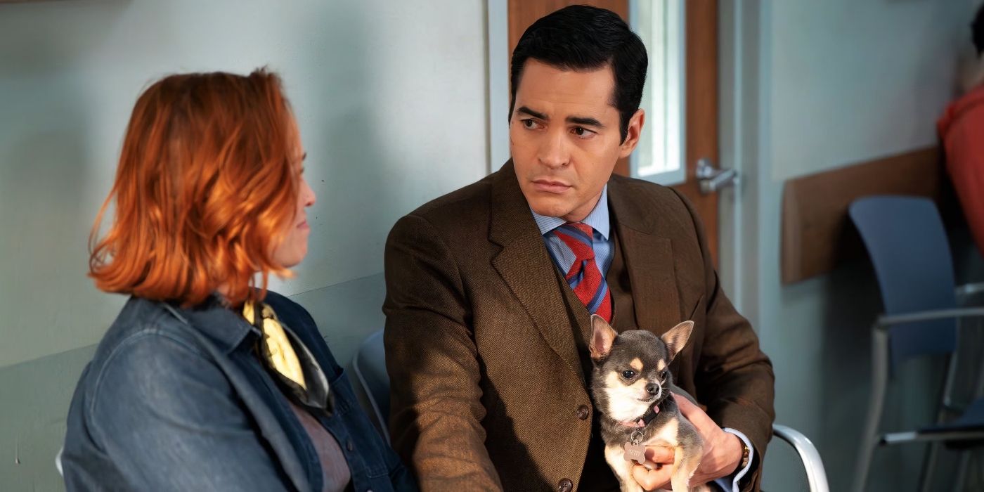 Angie sits next to Will, who is holding Betty, in Season 3 finale of 'Will Trent.'