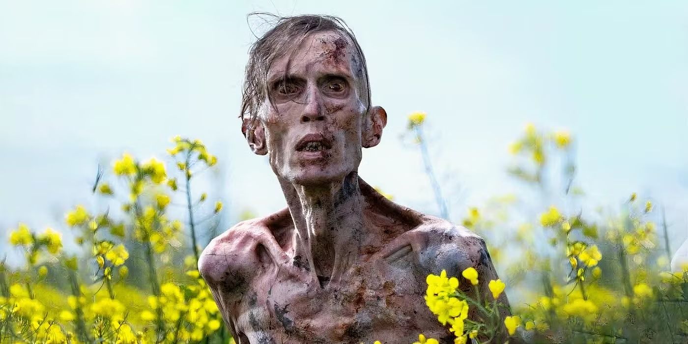 Angus Neil como um zumbi em 28 anos depois