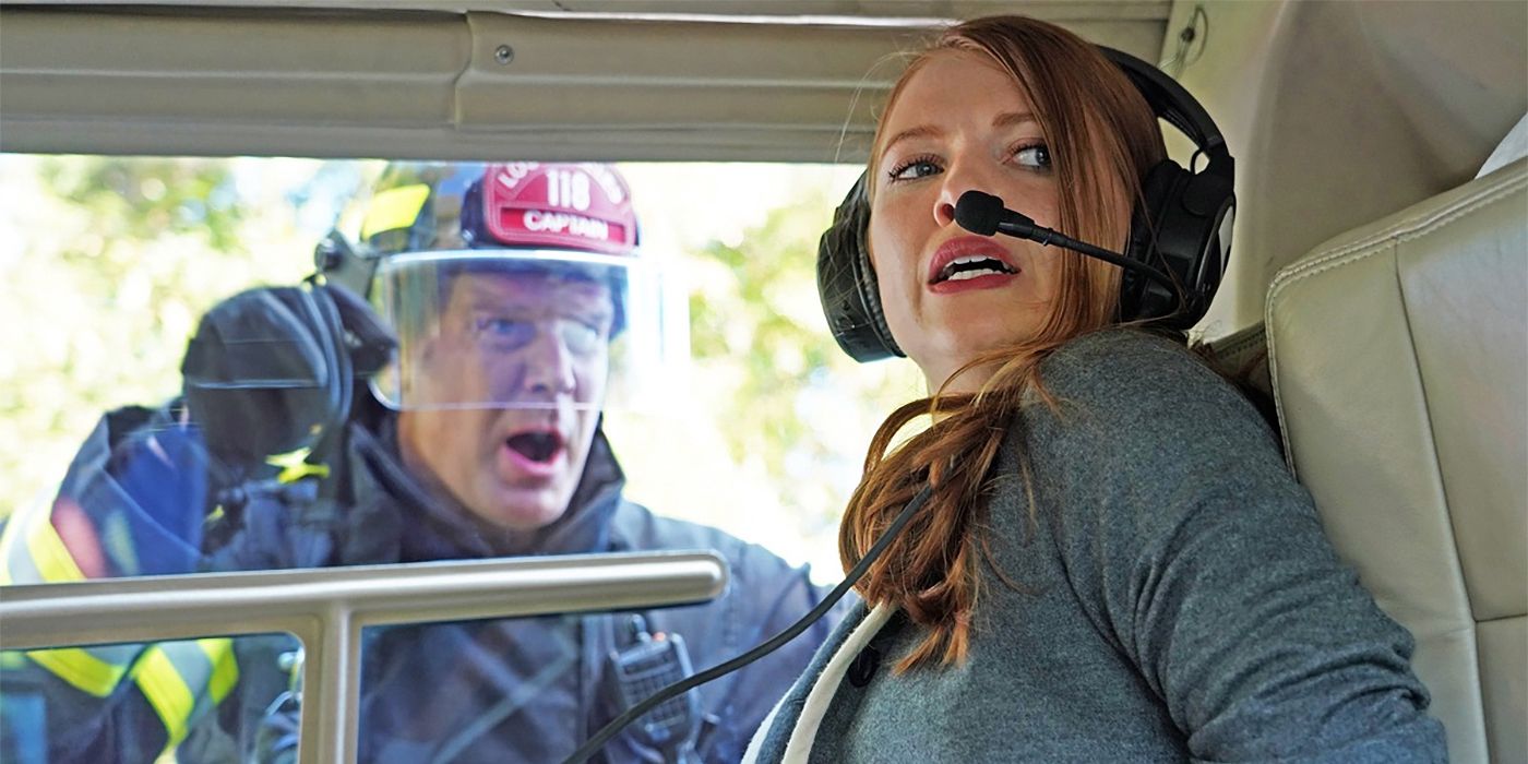 Peter Krause yelling at Megan West in 9-1-1.