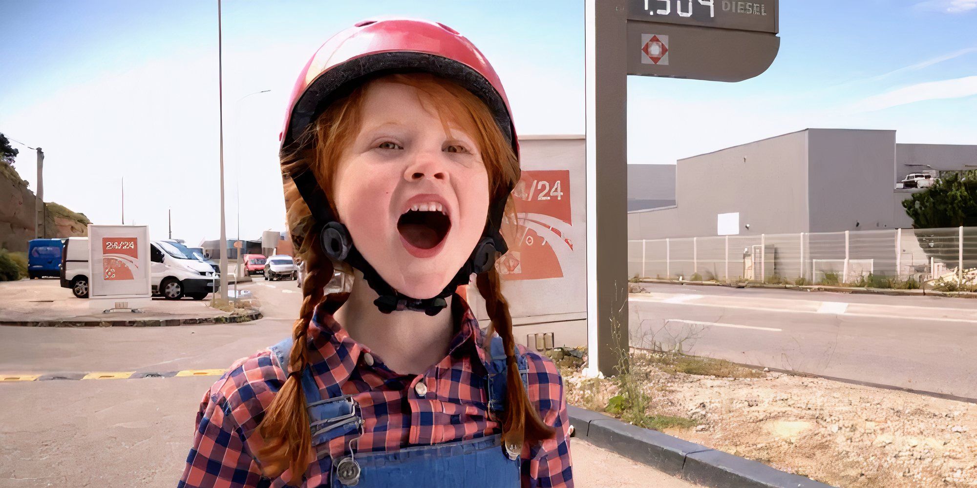 A kid looks surprised in Detour