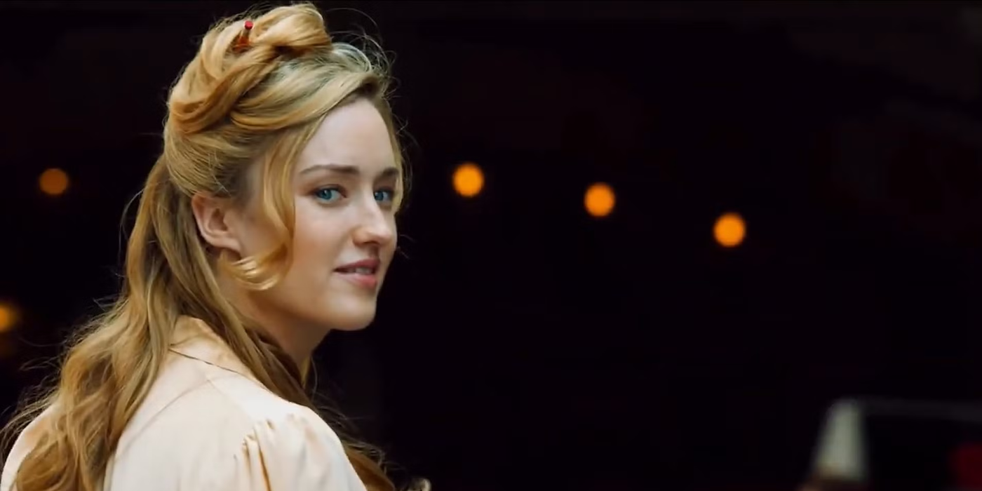 Ashley Johnson as Beth The Waitress looks back at the camera in The Avengers.
