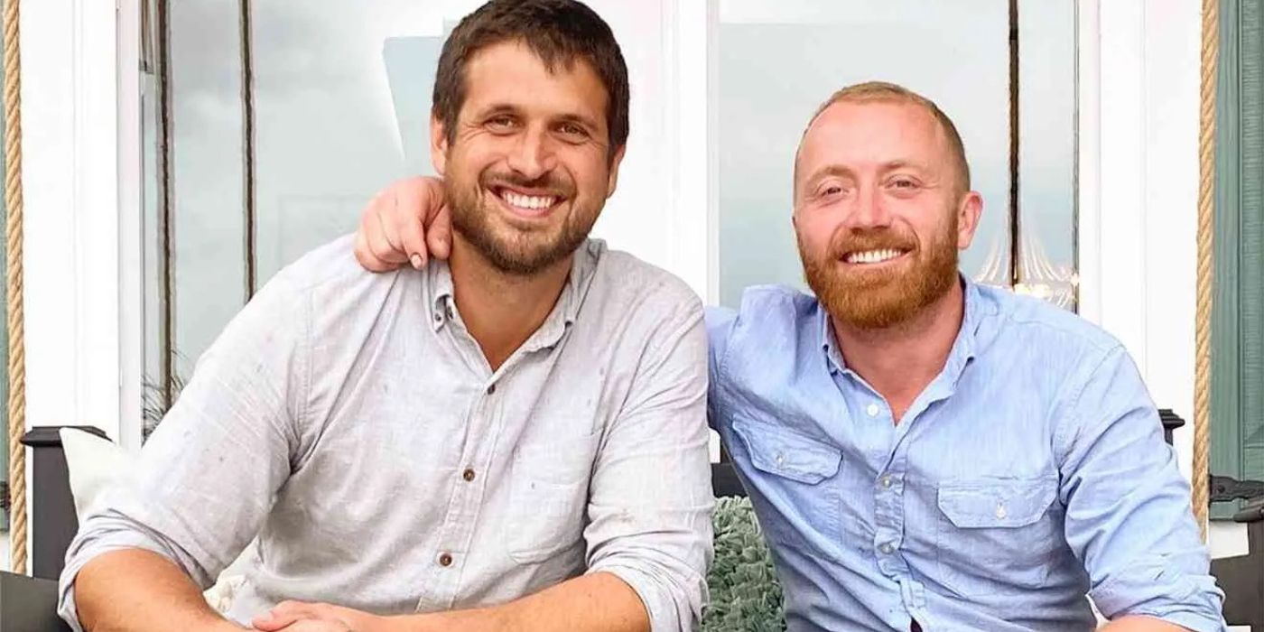 Evan Thomas and Keith bynum pose for a promo photo for 'Bargain Block.'