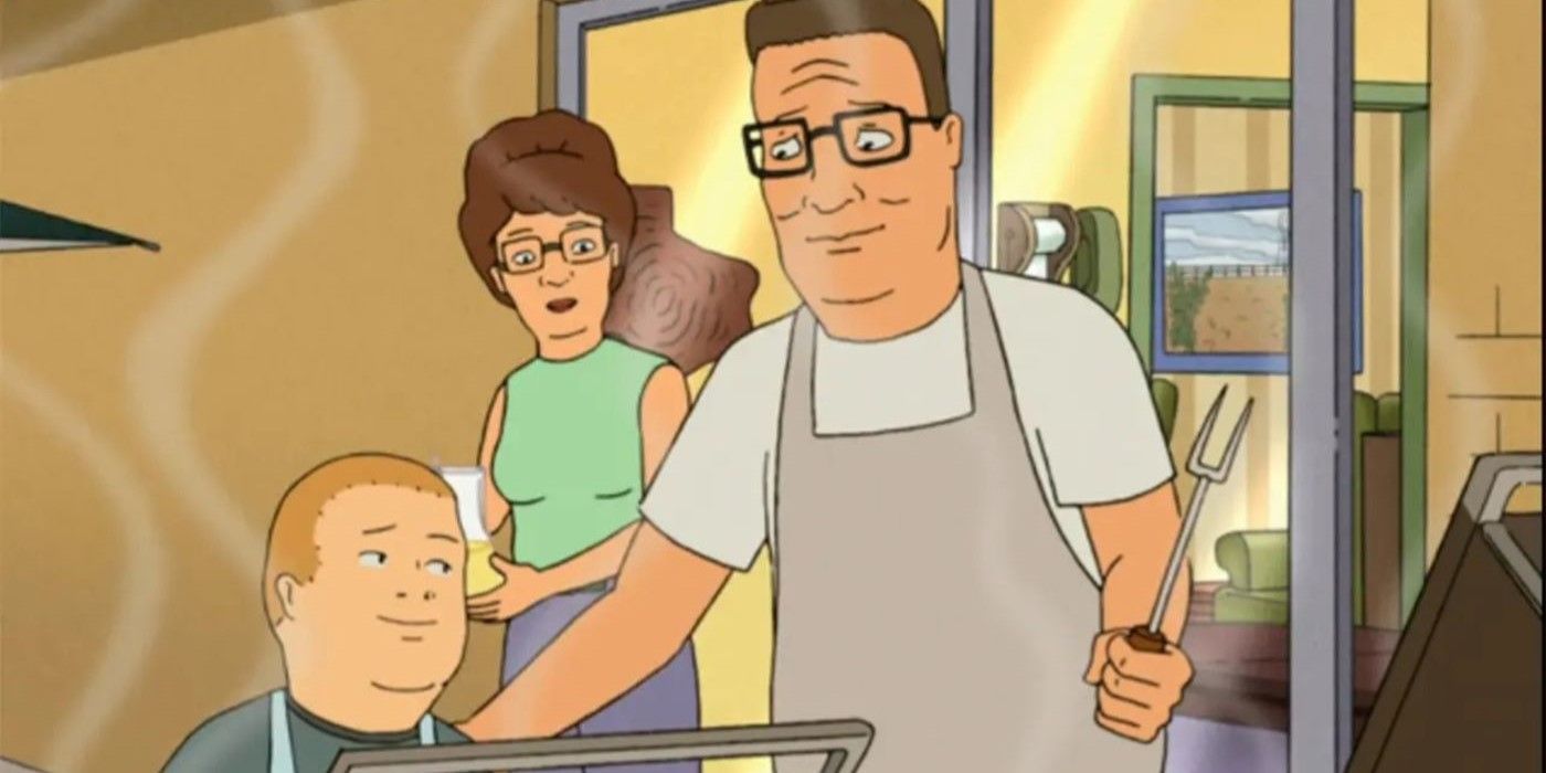 Bobby, Peggy and Hank Hill in King of the Hill