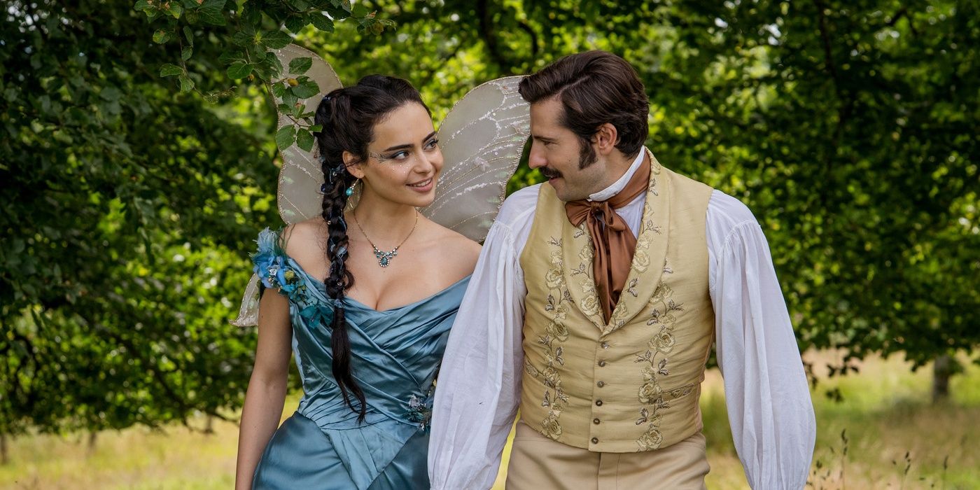 Aubri Ibrag and Jacob Ifan as Lizzy and Hector in The Buccaneers