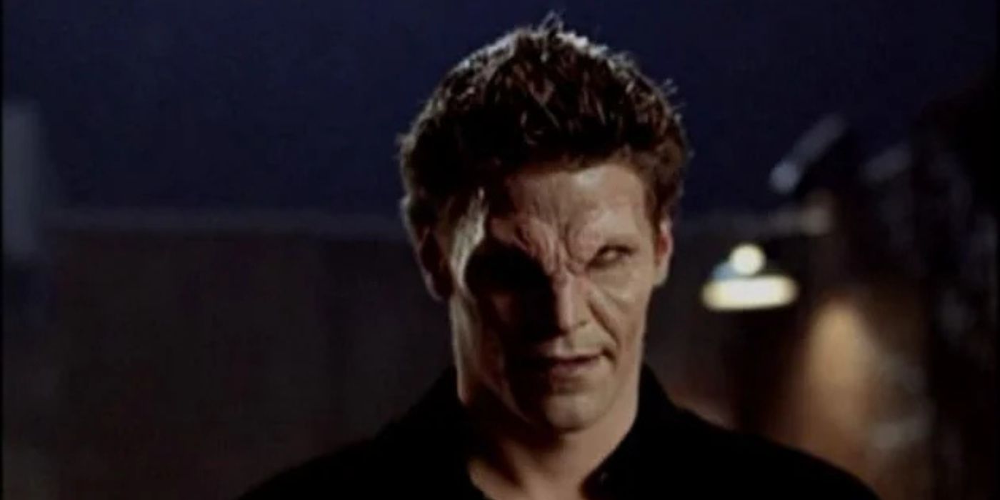 David Boreanaz as vampire Angelus on 'Buffy the Vampire Slayer.'