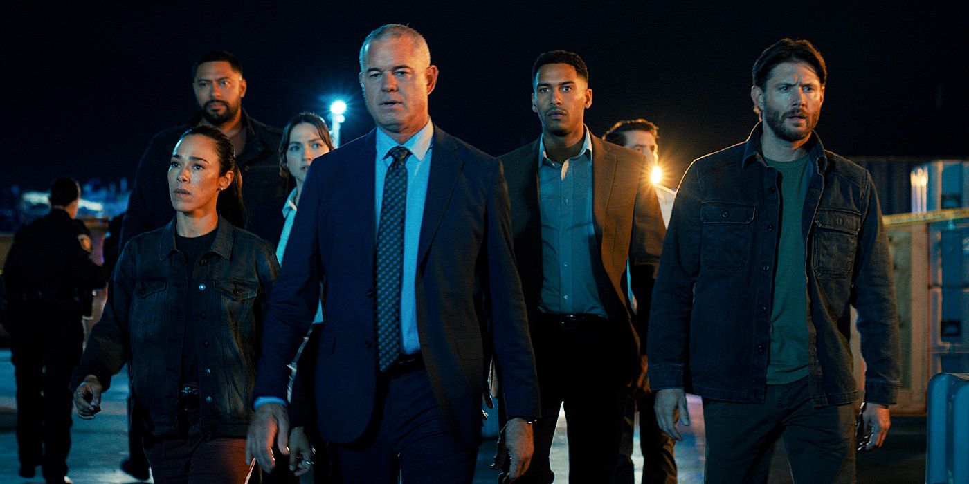 The cast of 'Countdown' walk off towards another mission