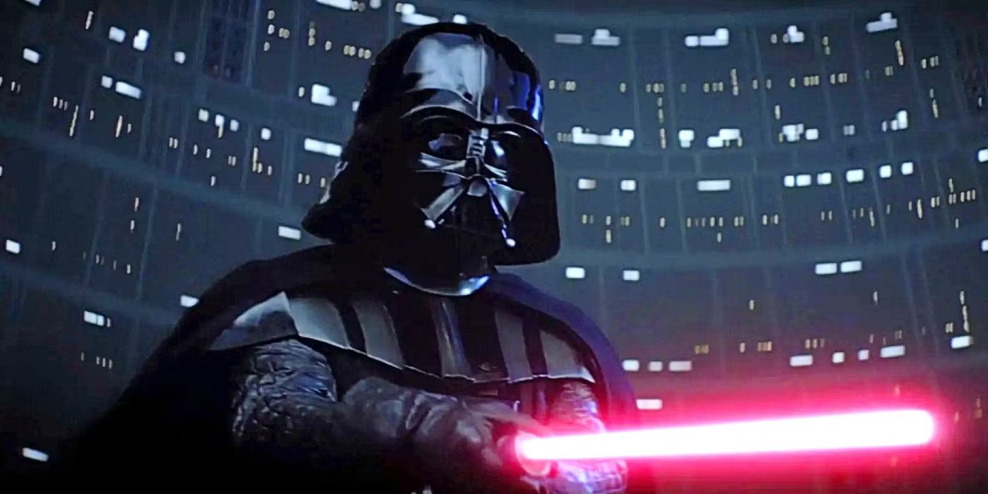 Darth-Vader-pointing-his-red-lightsaber