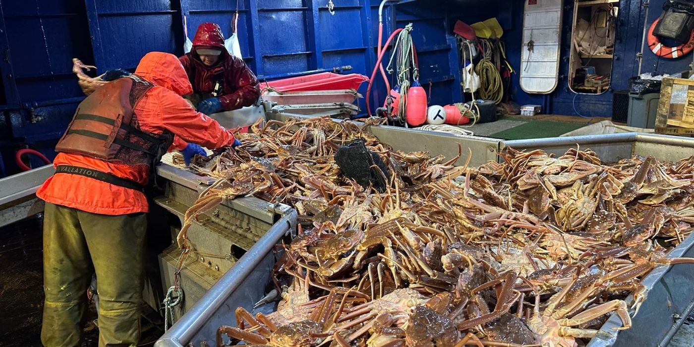 An image aboard Fishing Vessel Titan Explorer of 'Deadliest Catch.'