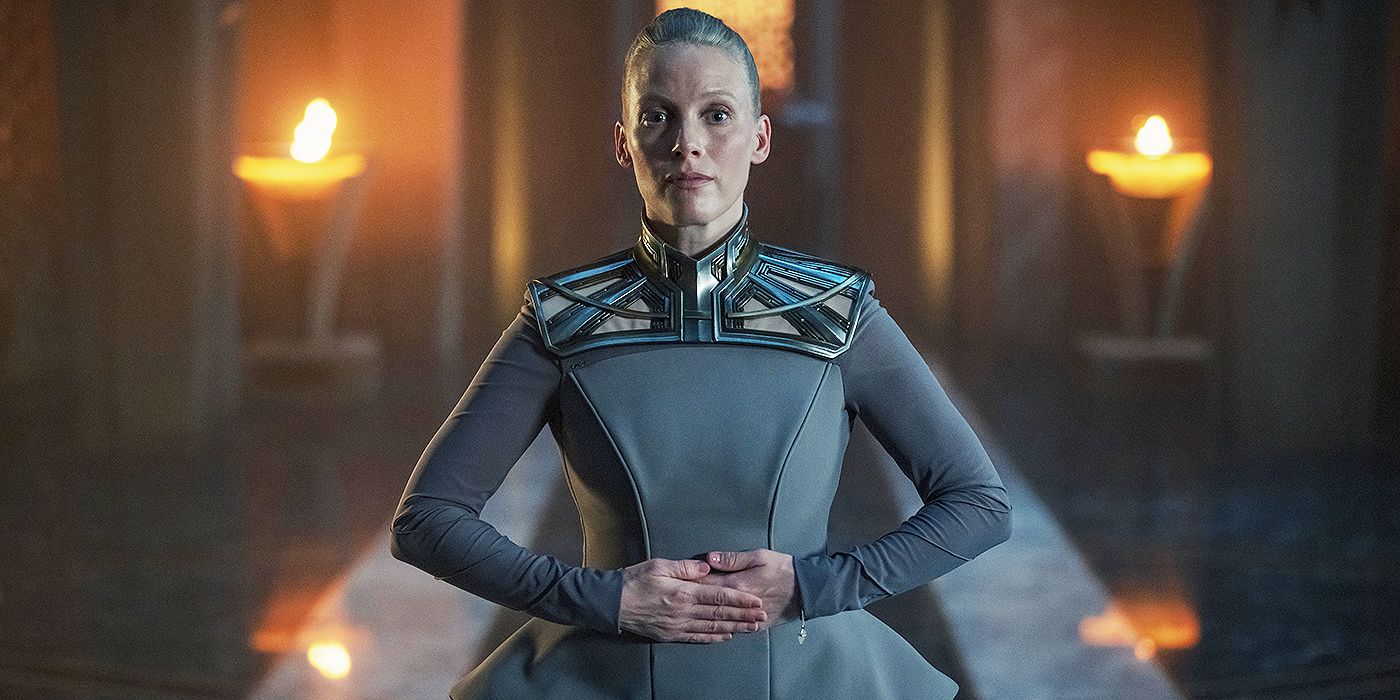 Laura Birn as Demerzel in Foundation Season 3