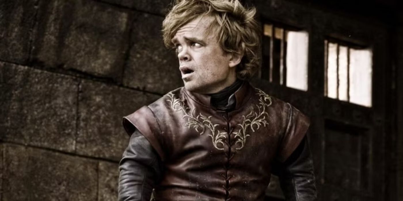 Peter Dinklage as Tyrion Lannister looking to the side in "Game of Thrones" Season 1, Episode 6.