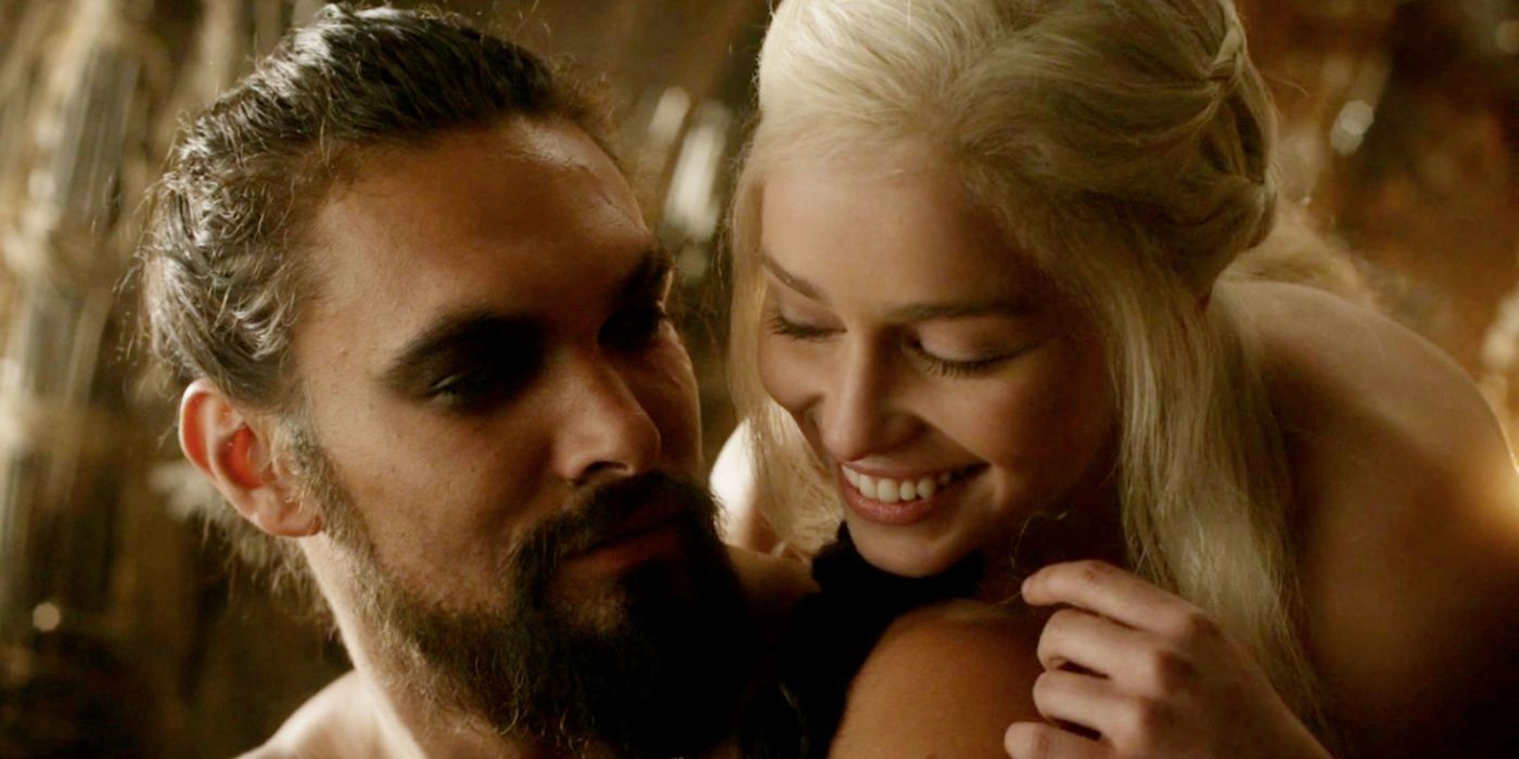 Daenerys Targaryen with her husband, Drogo
