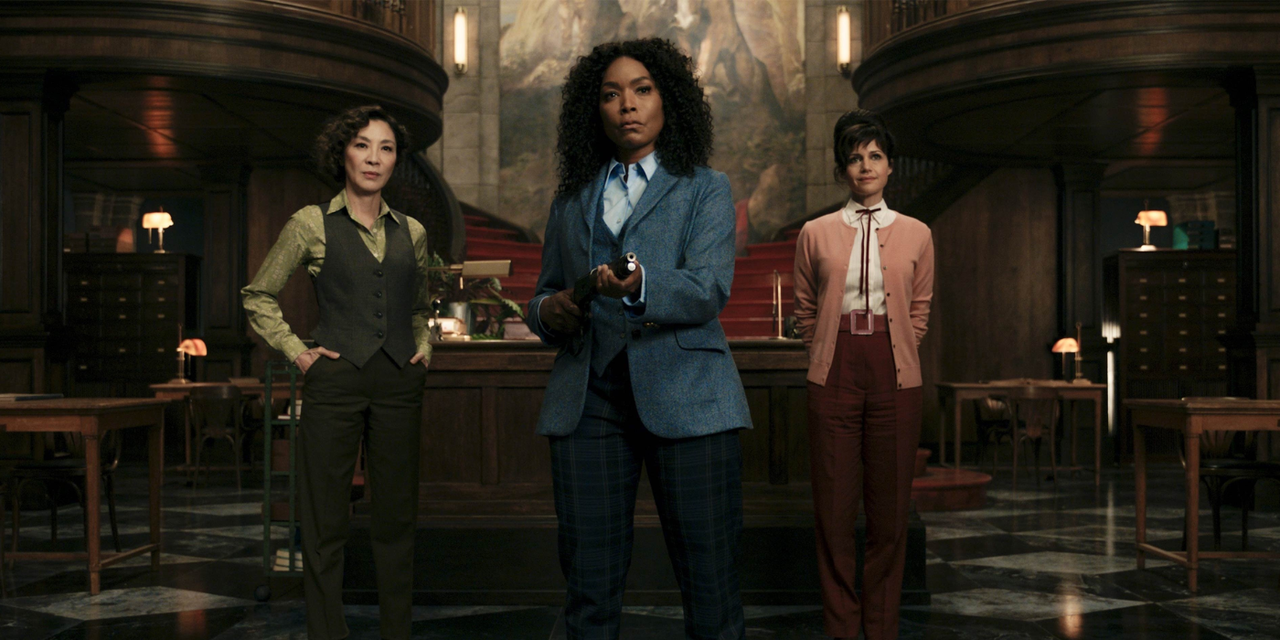 Michelle Yeoh, Angela Bassett and Carla Gugino in Gunpowder Milkshake