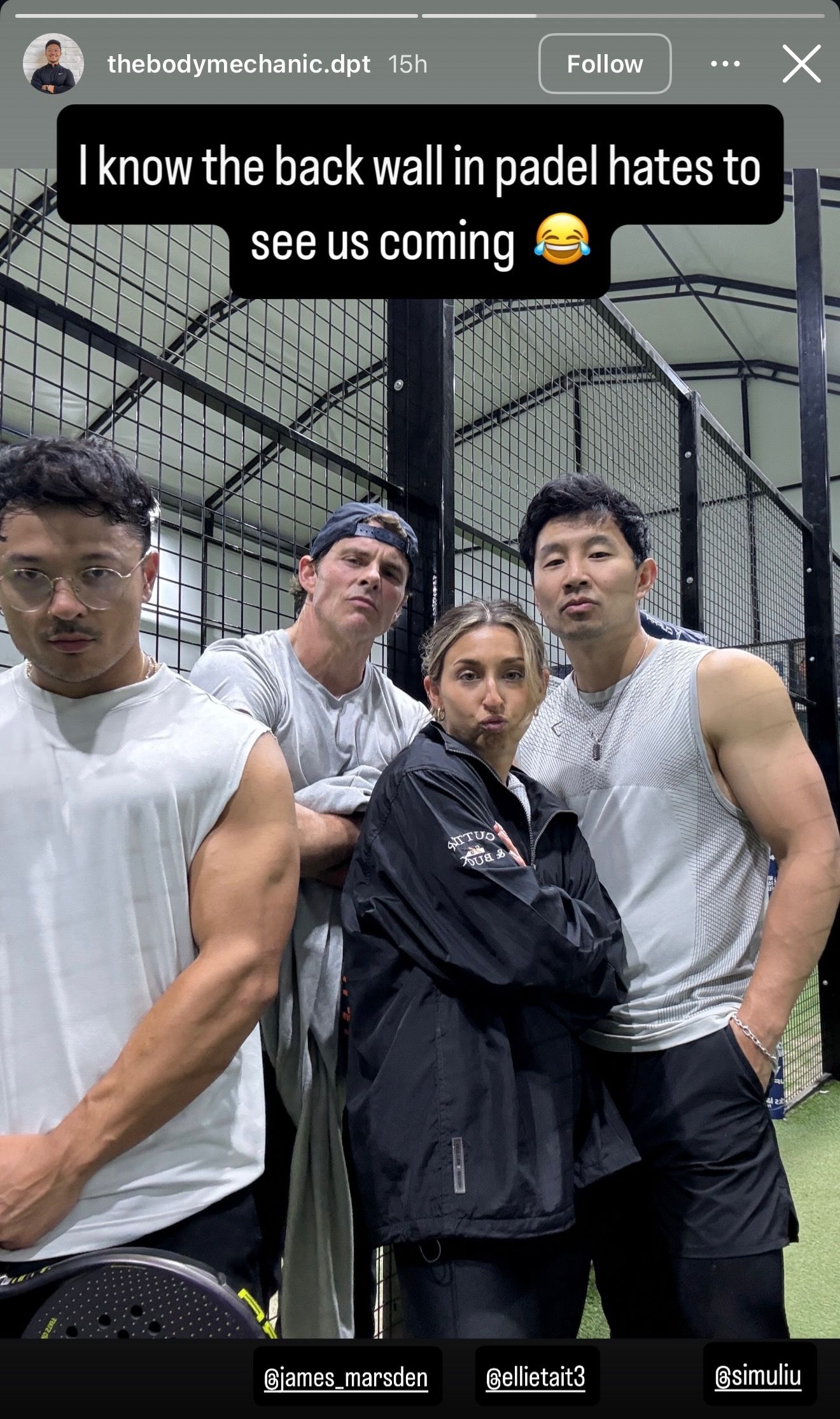 Simu Liu y James Marsden entrenando para Avengers: Doomsday