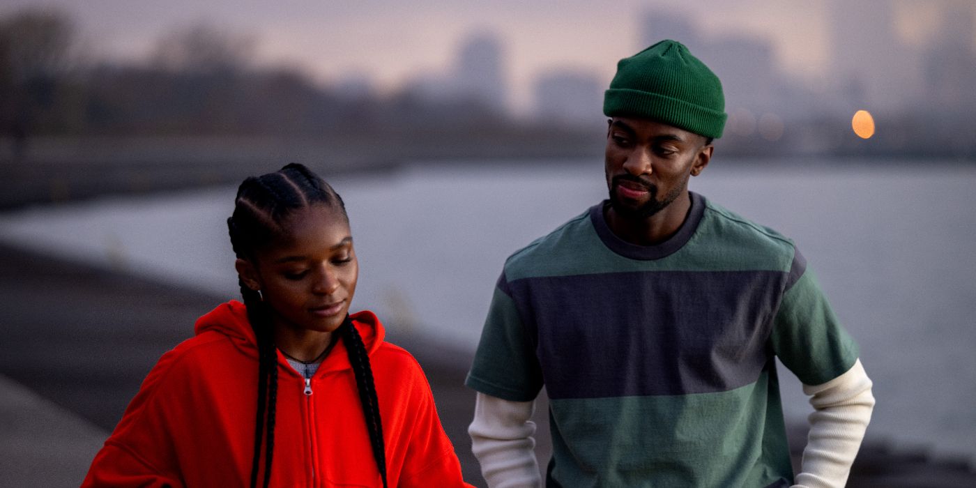 Dominique Thorne talking with Matthew Elam in Ironheart Episode 1