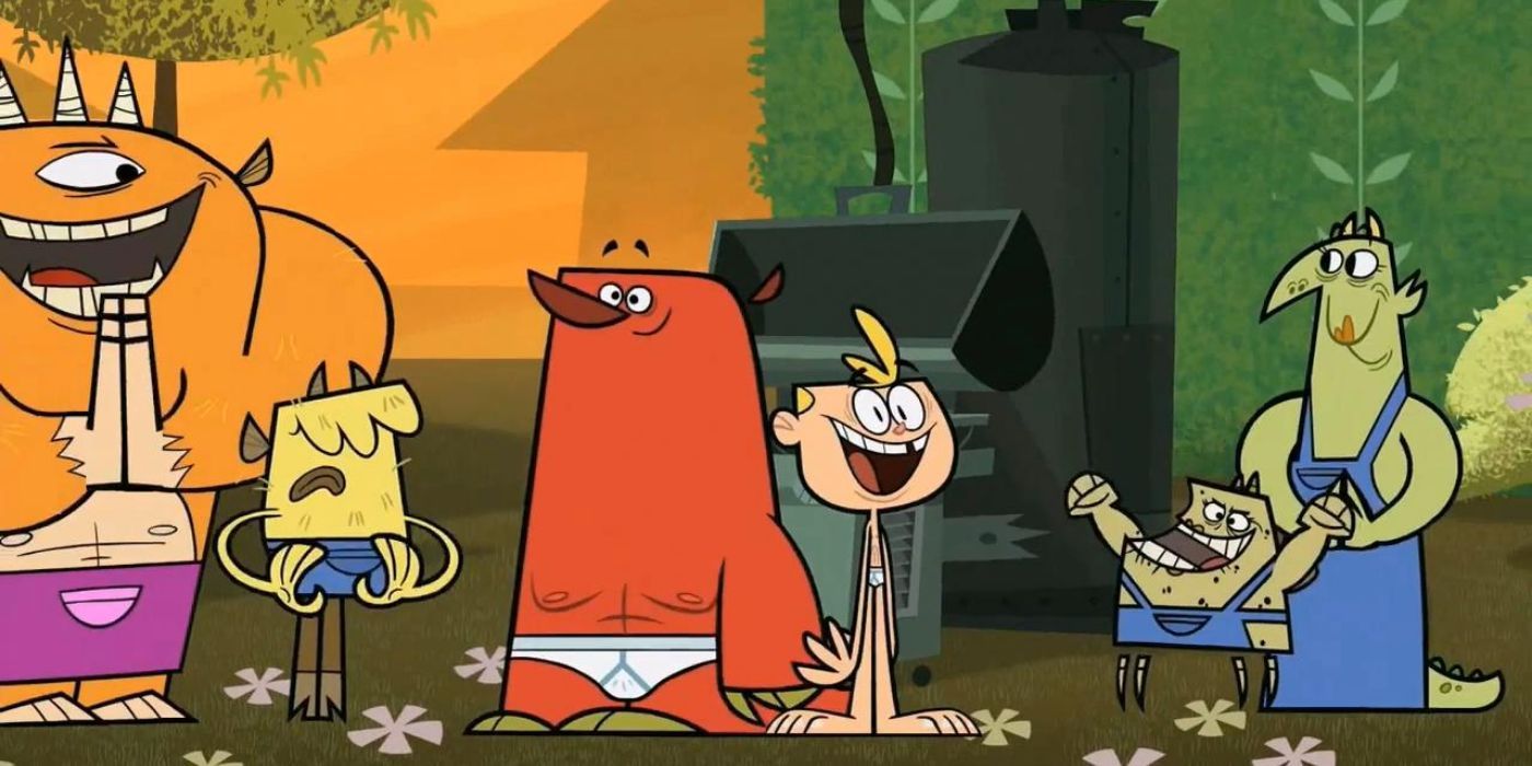 Characters in their underwear in Jimmy Two-Shoes