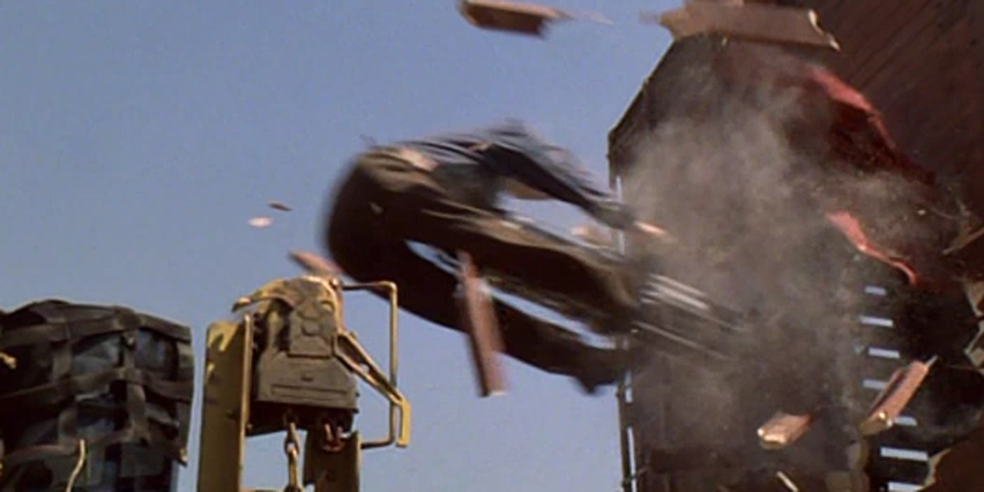 John Travolta propelled by a rocket in 'Broken Arrow'