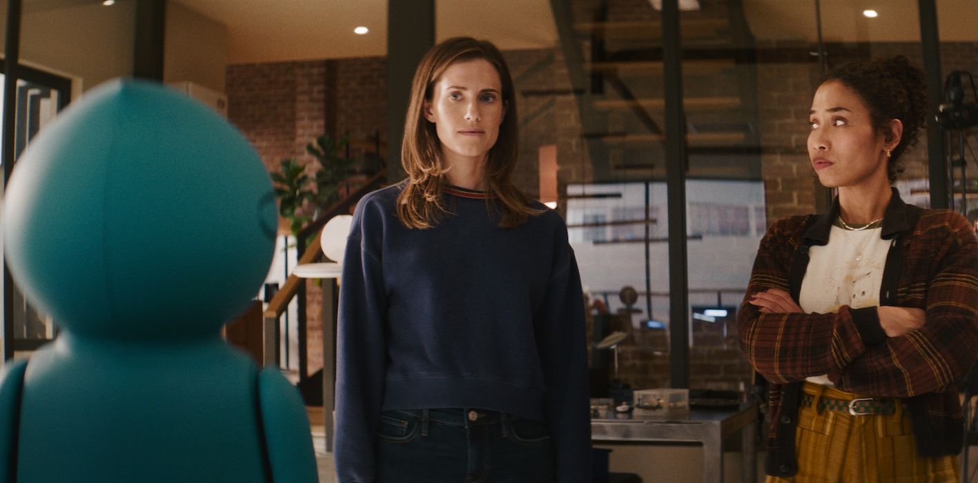 Allison Williams as Gemma and Jen Van Epps as Tess in M3GAN 2.0