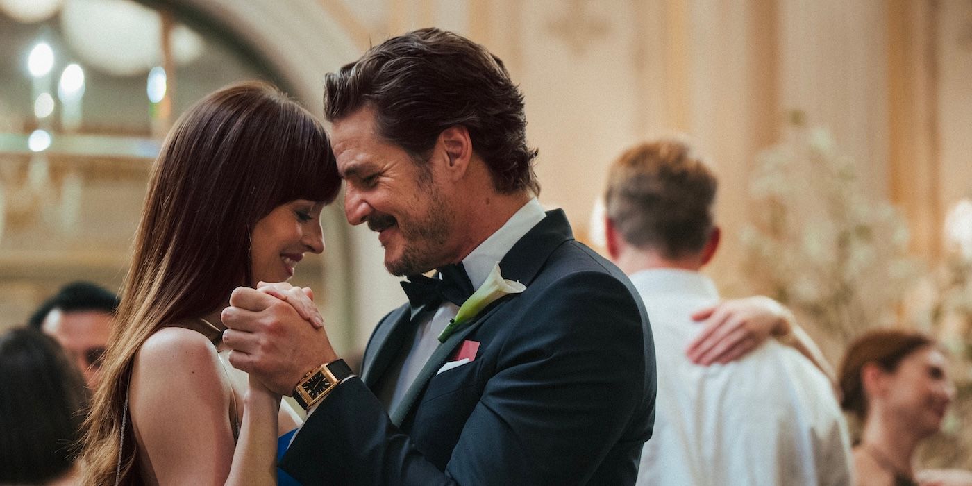 Dakota Johnson e Pedro Pascal em materialistas