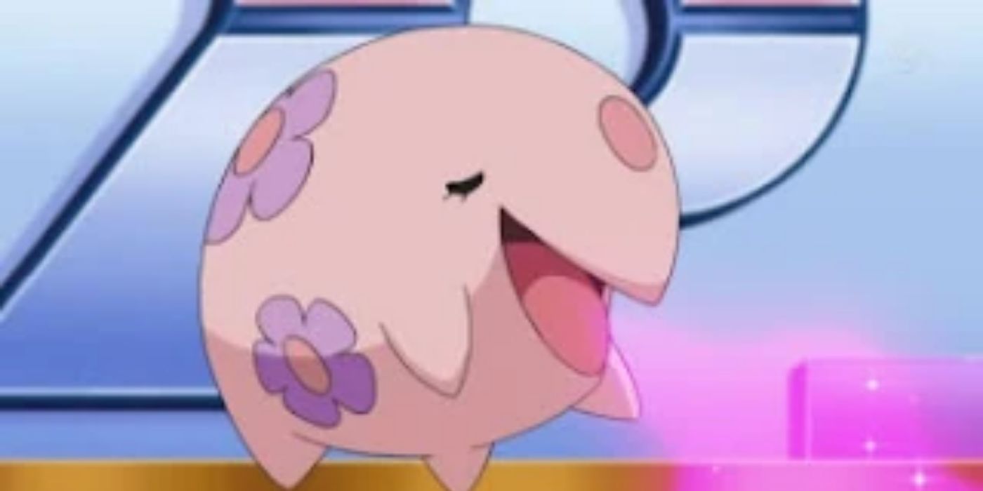 Muna ar rozā elpu Pokemonā