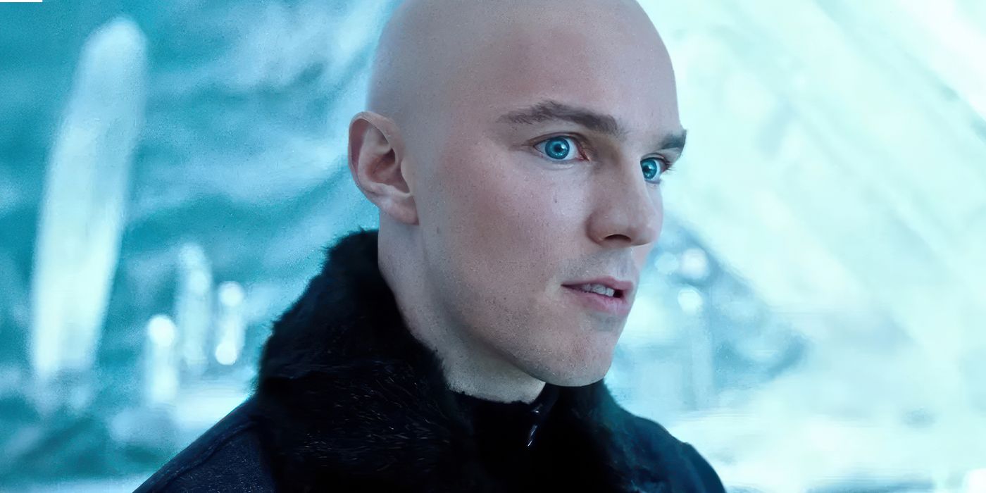 Nicholas Hoult as Lex Luthor in Superman 2025 standing in the snow