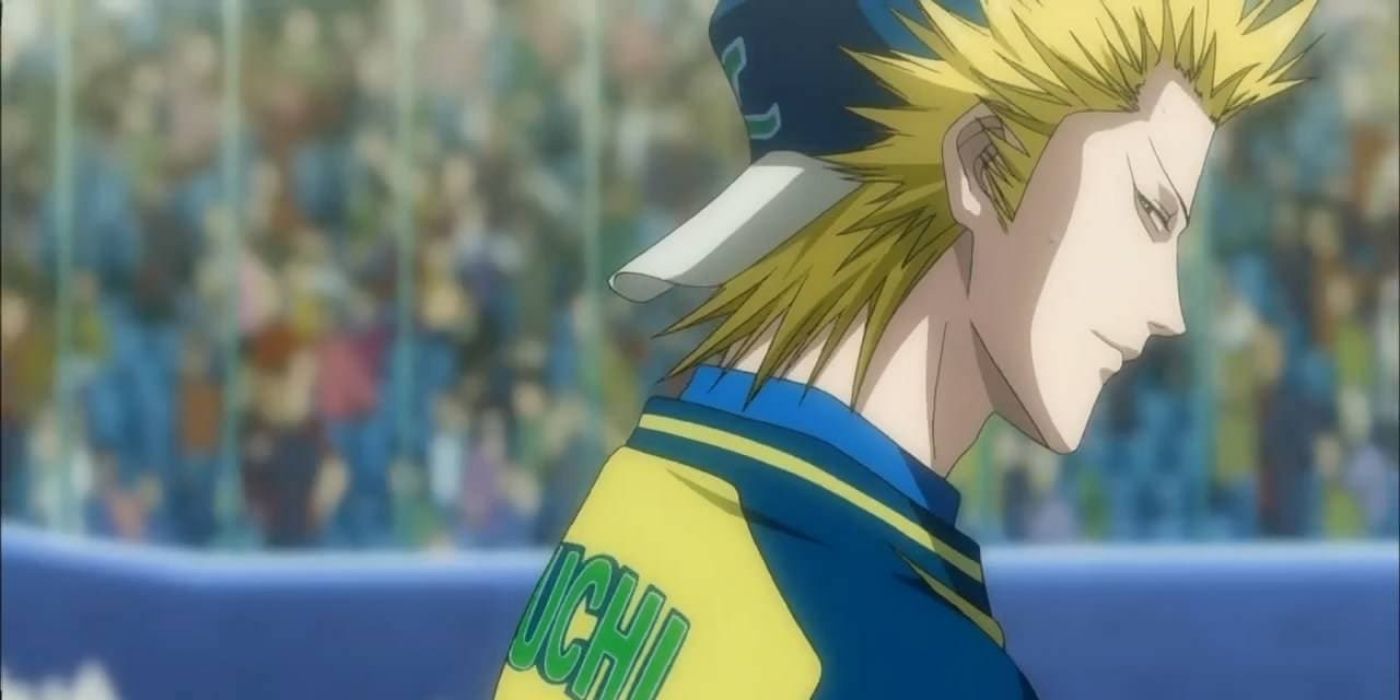 Toua wearing a baseball cap and jersey in One Outs