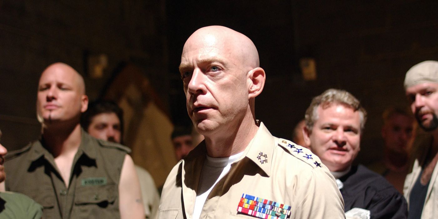 J..K. Simmons as Vernon Shillinger wearing a uniform in Oz.