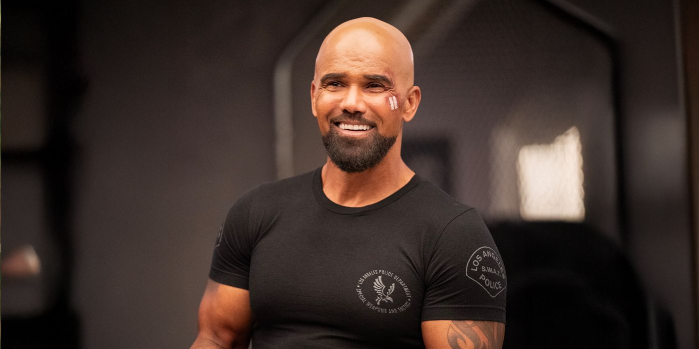 Shemar Moore as Hondo in SWAT smiles at something off-screen