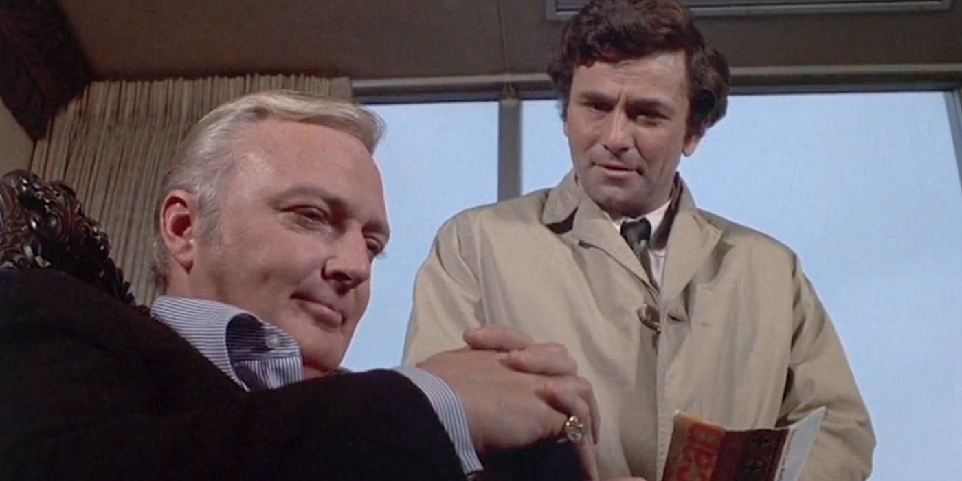 Ken (Jack Cassidy) listens to Columbo (Peter Falk) in this Season 1 episode of Columbo.