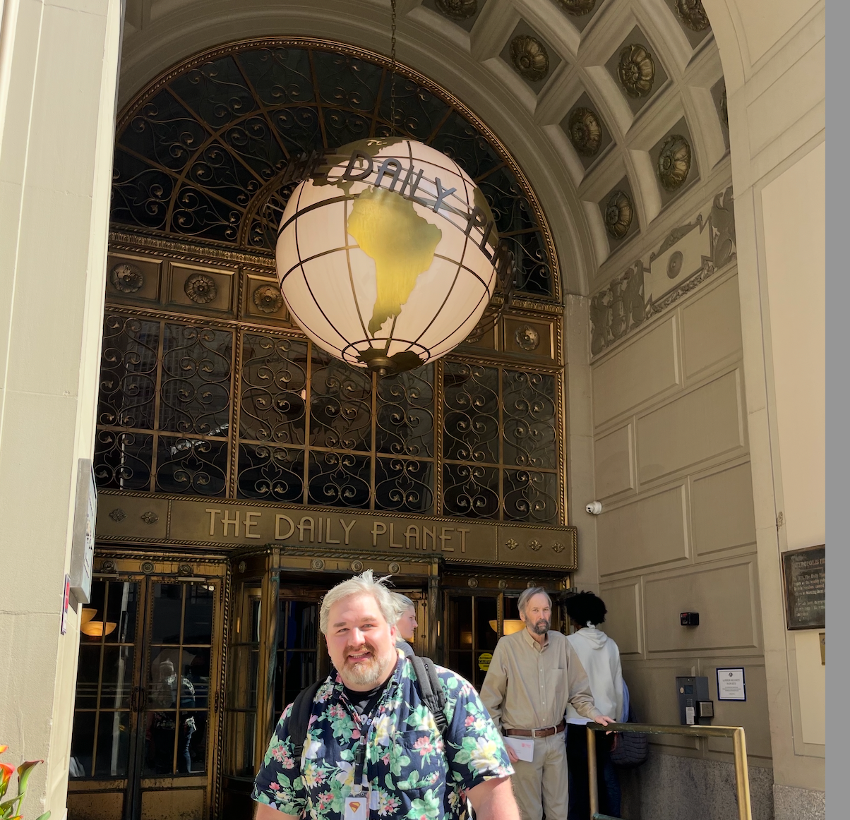 Daily Planet on the set of Superman