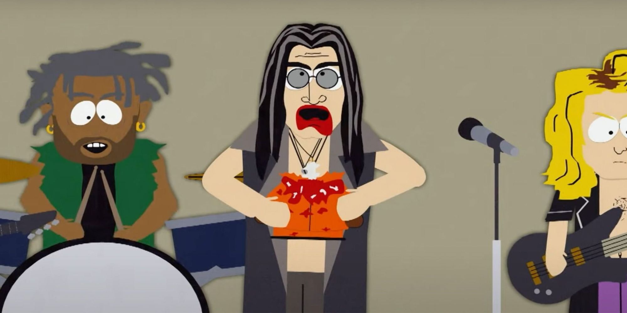 Ozzy Osbourne bites Kenny's head off in "South Park" Season 2, Episode 14.