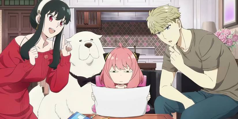 Yor, Bond, Anya, and Loid Forger in Spy X Family anime series.