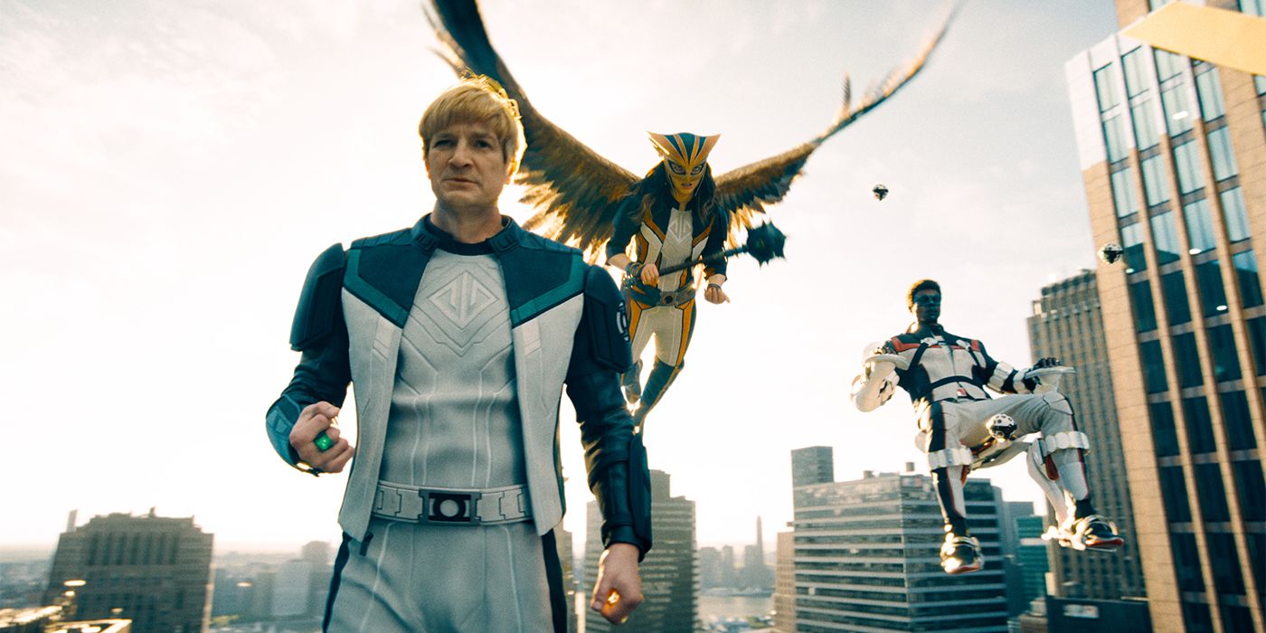 Lanterna verde, Hawkgirl e Mister Flying Flying in Superman