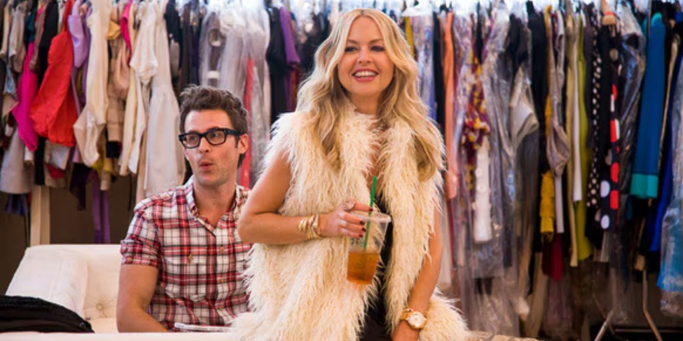 Rachel Zoe sits on Brad Goreski's lap on 'The Rachel Zoe Project.'