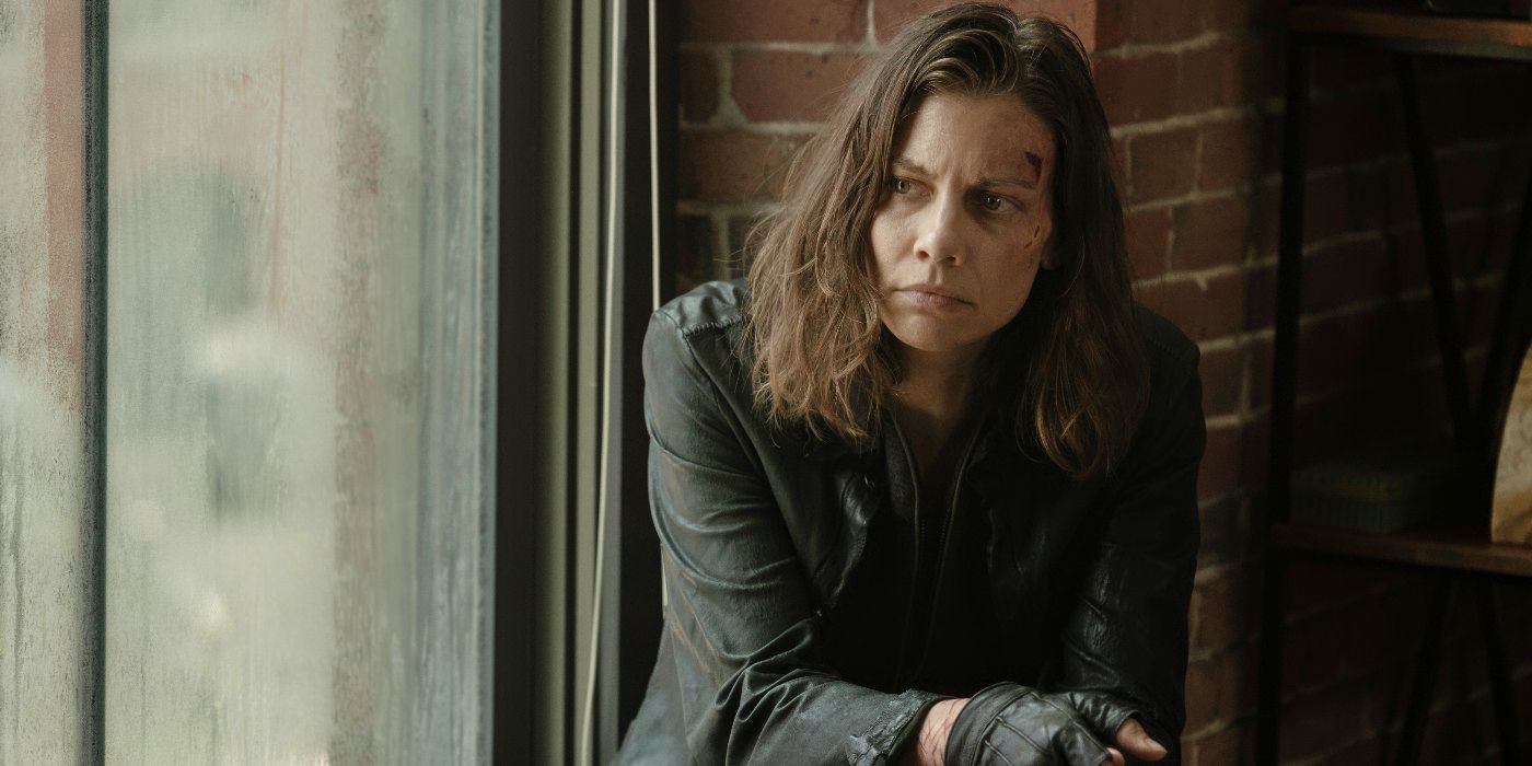 Lauren Cohan as Maggie sitting on a windowsill in The Walking Dead: Dead City Season 2 finale
