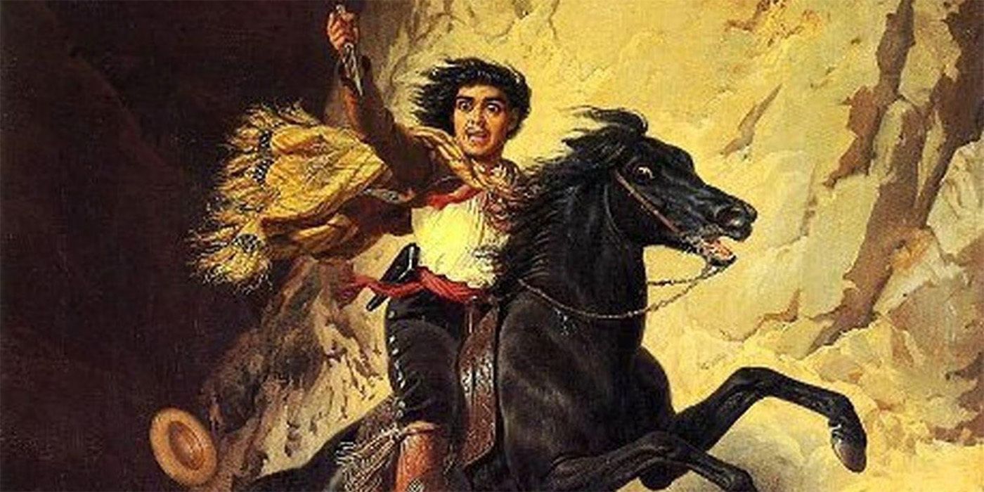Painting of Joaquin Murrieta via Zuri Swimmer/Alamy Photo