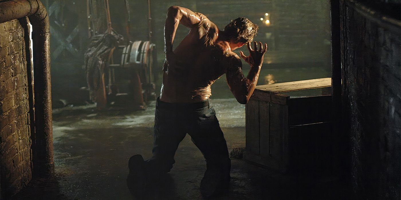 Jensen Ackles' body contorting in the Supernatural episode "Skin"
