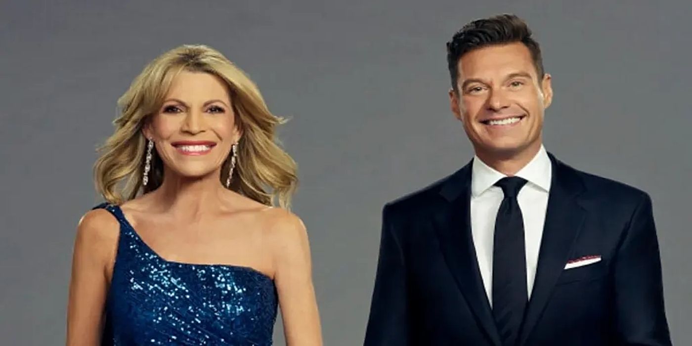 Ryan Seacrest and Vanna White on Wheel of Fortune 