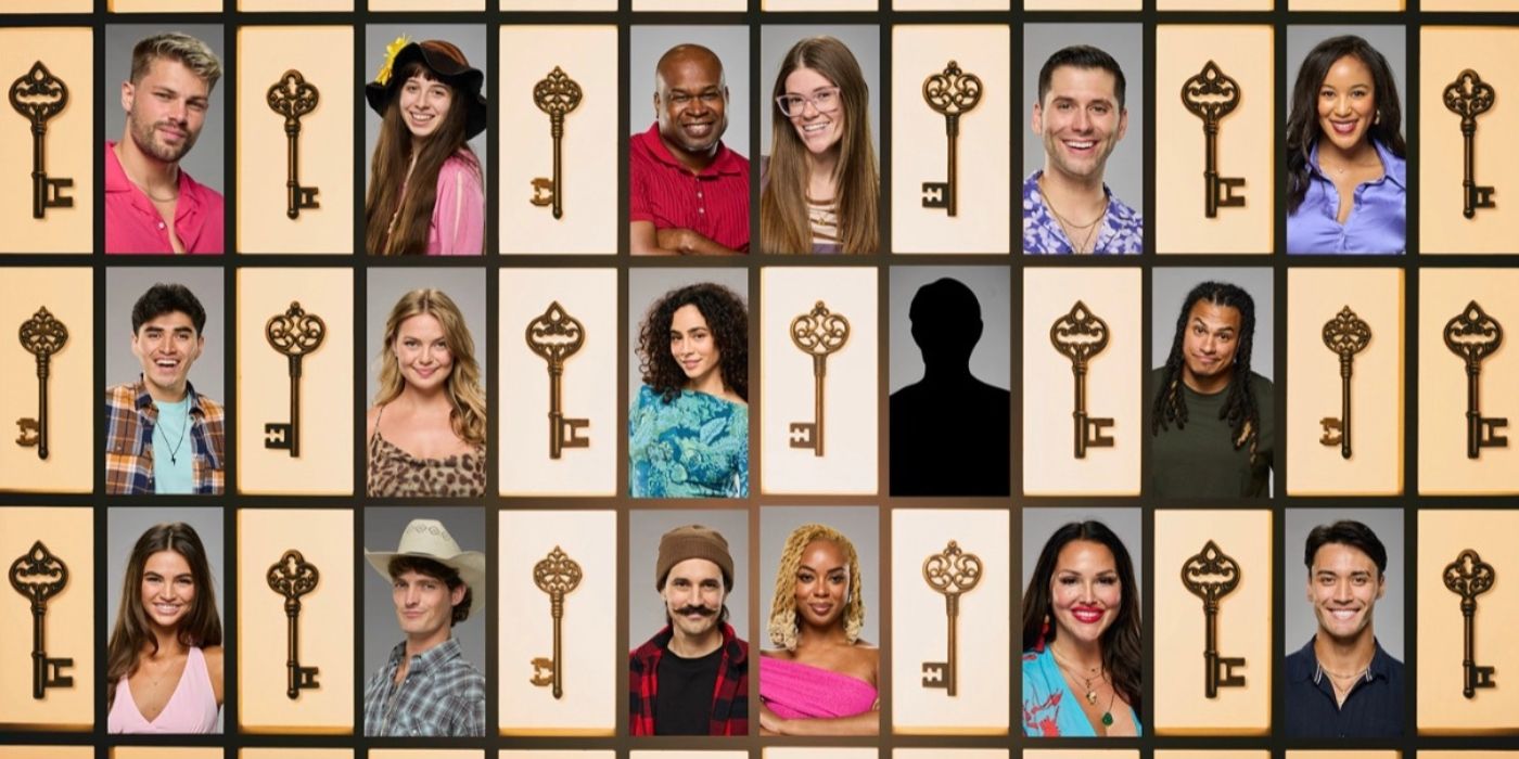 The 'Big Brother 27' cast alongside keys. 